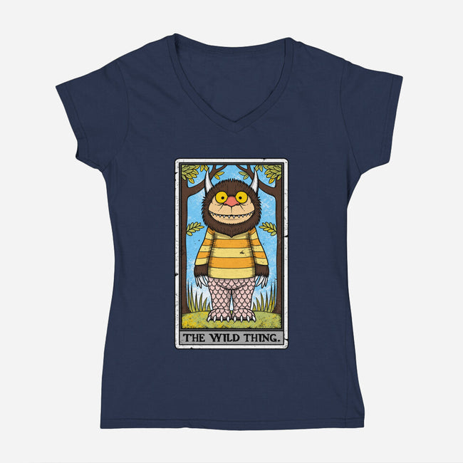 The Wild Thing-Womens-V-Neck-Tee-drbutler