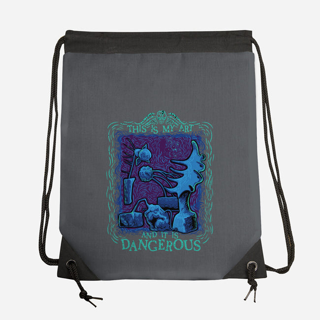 Dangerous Art-None-Drawstring-Bag-daobiwan