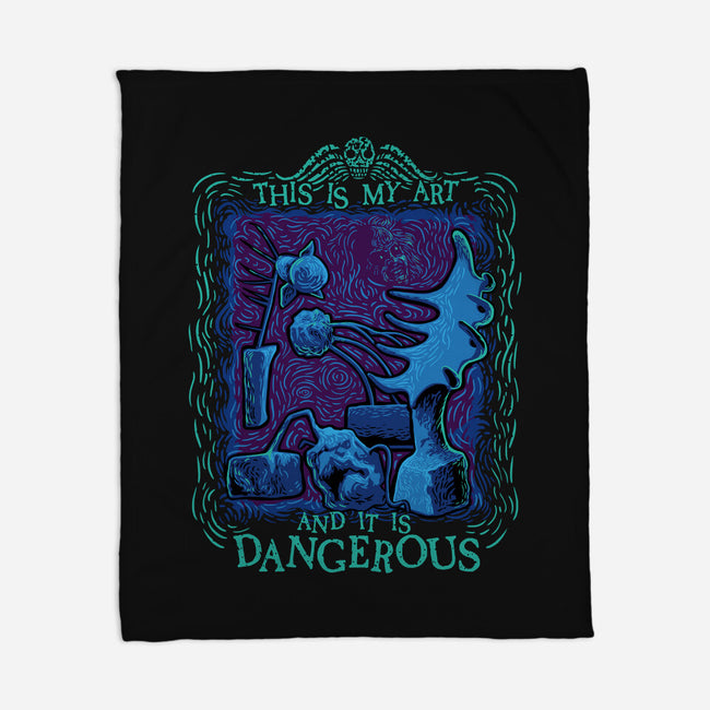 Dangerous Art-None-Fleece-Blanket-daobiwan