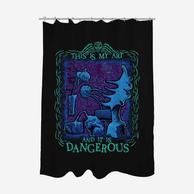 Dangerous Art-None-Polyester-Shower Curtain-daobiwan