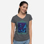 Dangerous Art-Womens-V-Neck-Tee-daobiwan