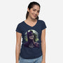 The Ghost Returns-Womens-V-Neck-Tee-rmatix