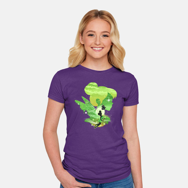 Tink Landscape-Womens-Fitted-Tee-dandingeroz