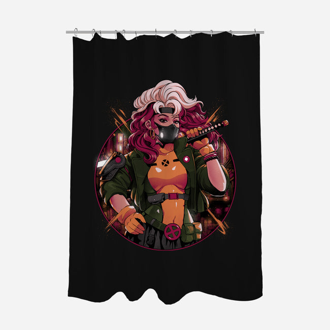 Samurai Mutant-None-Polyester-Shower Curtain-Bruno Mota