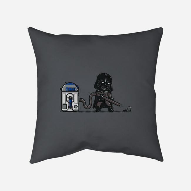 Robotic Hoover-None-Removable Cover-Throw Pillow-Donnie