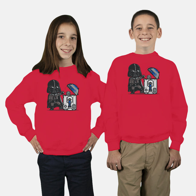 Robotic Trashcan-Youth-Crew Neck-Sweatshirt-Donnie