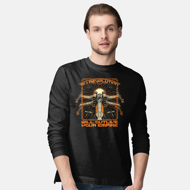 Space War Revolution-Mens-Long Sleeved-Tee-Studio Mootant