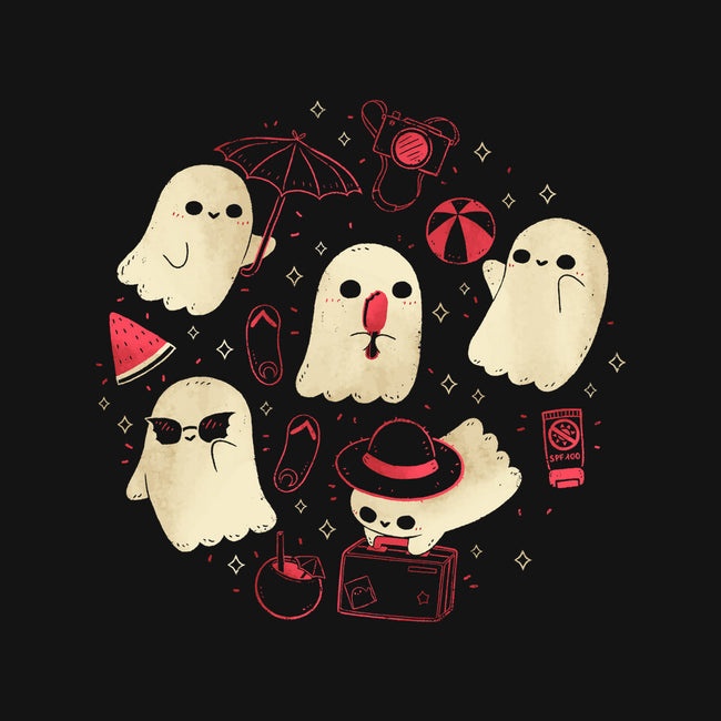 Creepy Kawaii Summer Ghosts-Womens-V-Neck-Tee-xMorfina