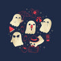 Creepy Kawaii Summer Ghosts-Mens-Heavyweight-Tee-xMorfina