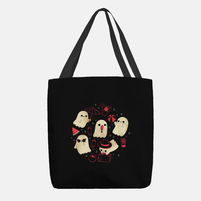 Creepy Kawaii Summer Ghosts-None-Basic Tote-Bag-xMorfina