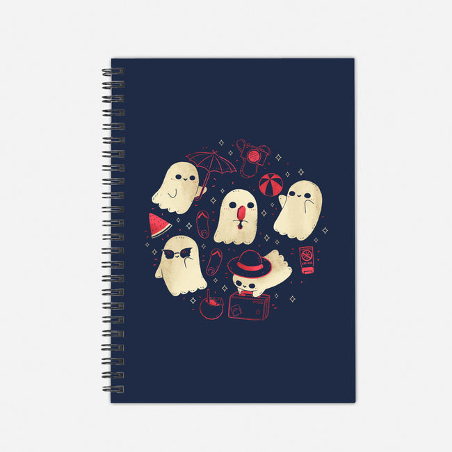 Creepy Kawaii Summer Ghosts-None-Dot Grid-Notebook-xMorfina