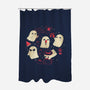 Creepy Kawaii Summer Ghosts-None-Polyester-Shower Curtain-xMorfina