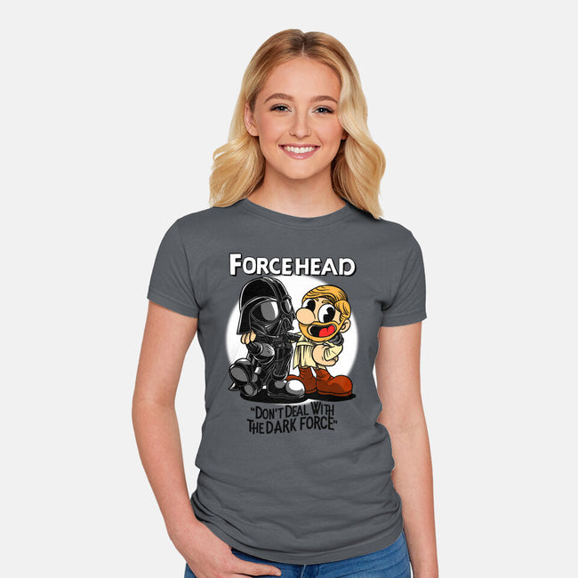 Force Head-Womens-Fitted-Tee-joerawks