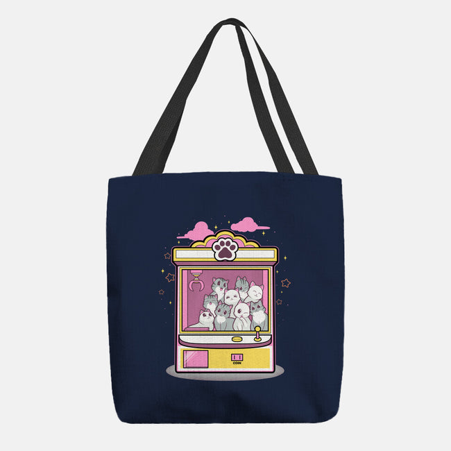 Kitty Claw Machine-None-Basic Tote-Bag-Astrobot Invention