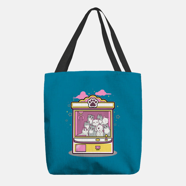 Kitty Claw Machine-None-Basic Tote-Bag-Astrobot Invention