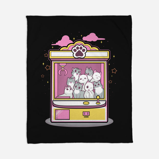 Kitty Claw Machine-None-Fleece-Blanket-Astrobot Invention