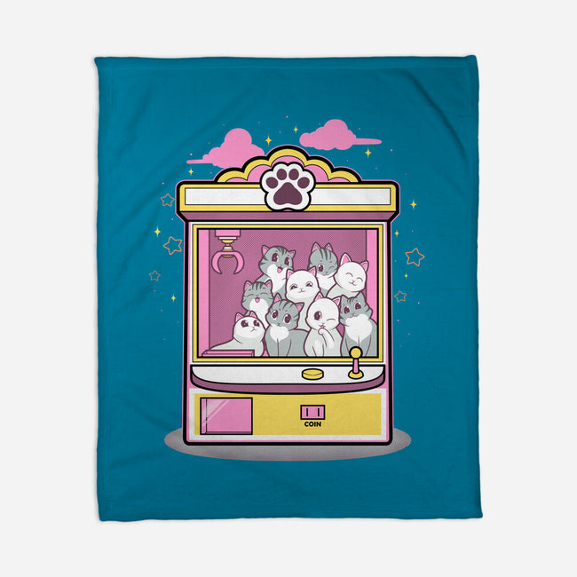 Kitty Claw Machine-None-Fleece-Blanket-Astrobot Invention