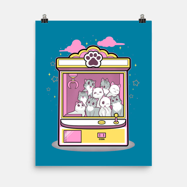 Kitty Claw Machine-None-Matte-Poster-Astrobot Invention