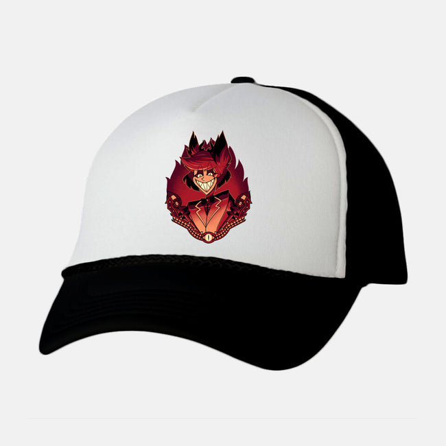 Radio Demon-Unisex-Trucker-Hat-Astrobot Invention