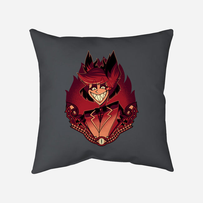 Radio Demon-None-Non-Removable Cover w Insert-Throw Pillow-Astrobot Invention