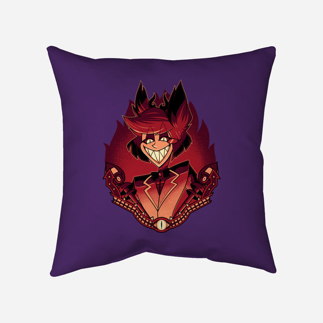 Radio Demon-None-Removable Cover w Insert-Throw Pillow-Astrobot Invention