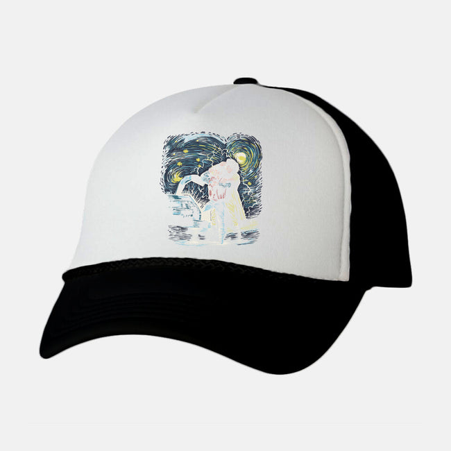 Back To The Starry-Unisex-Trucker-Hat-zascanauta