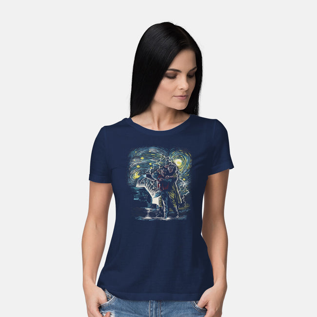 Back To The Starry-Womens-Basic-Tee-zascanauta