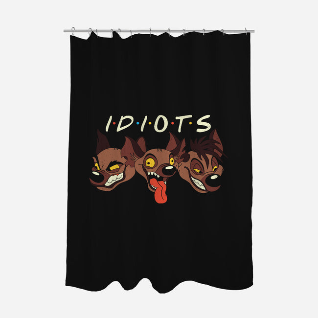 Idiots-None-Polyester-Shower Curtain-Xentee