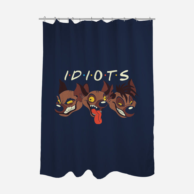 Idiots-None-Polyester-Shower Curtain-Xentee