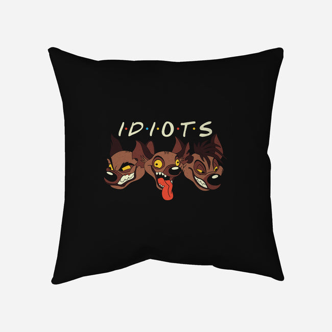 Idiots-None-Removable Cover w Insert-Throw Pillow-Xentee