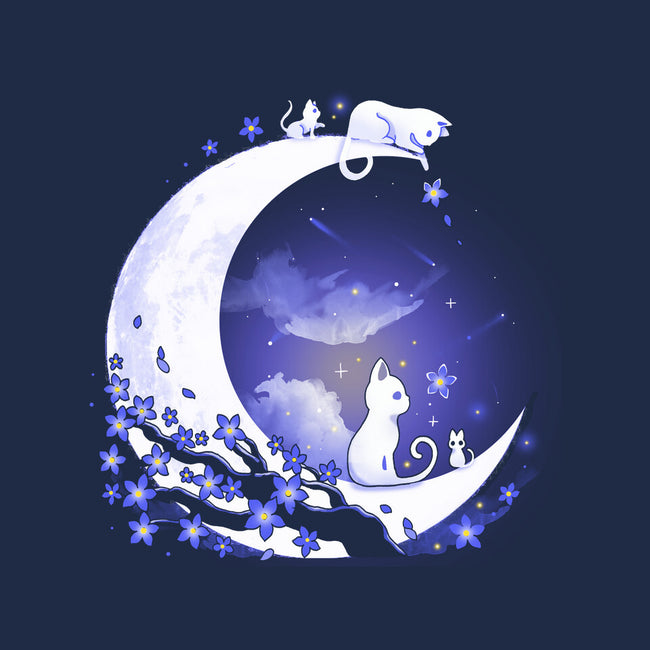 Kittens Moon-None-Fleece-Blanket-Vallina84