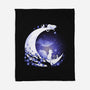 Kittens Moon-None-Fleece-Blanket-Vallina84