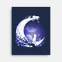 Kittens Moon-None-Stretched-Canvas-Vallina84