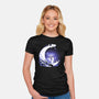 Kittens Moon-Womens-Fitted-Tee-Vallina84