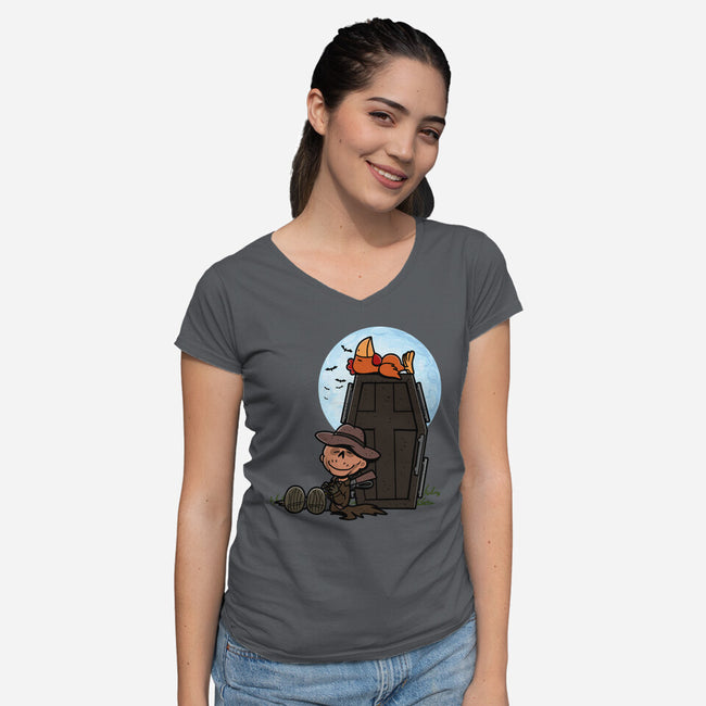 Ghoulnuts-Womens-V-Neck-Tee-Boggs Nicolas