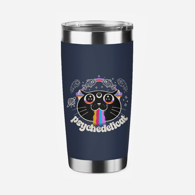 Psychedelicat-None-Stainless Steel Tumbler-Drinkware-valterferrari