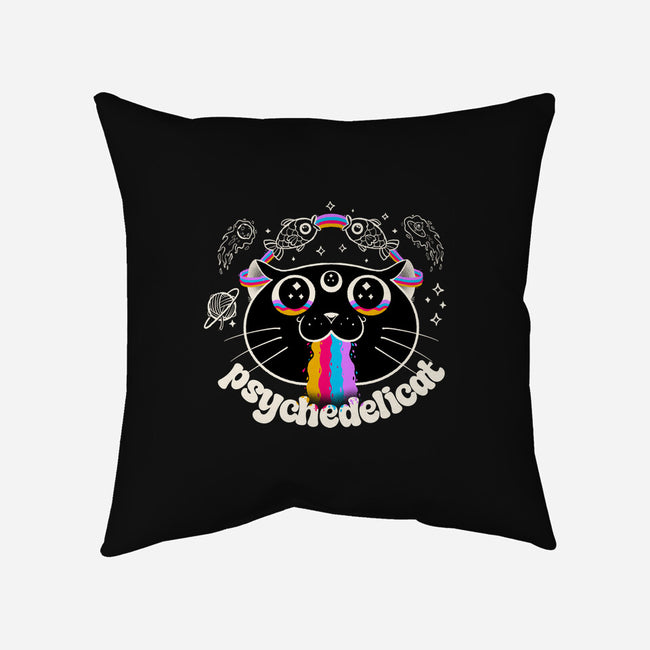 Psychedelicat-None-Removable Cover w Insert-Throw Pillow-valterferrari