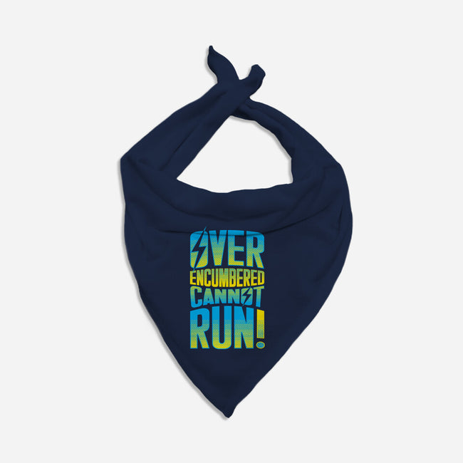 Overencumbered Cannot Run-Cat-Bandana-Pet Collar-rocketman_art