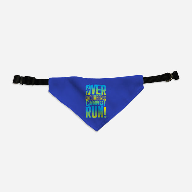 Overencumbered Cannot Run-Dog-Adjustable-Pet Collar-rocketman_art