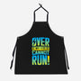 Overencumbered Cannot Run-Unisex-Kitchen-Apron-rocketman_art