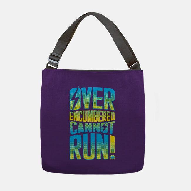 Overencumbered Cannot Run-None-Adjustable Tote-Bag-rocketman_art