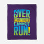 Overencumbered Cannot Run-None-Fleece-Blanket-rocketman_art