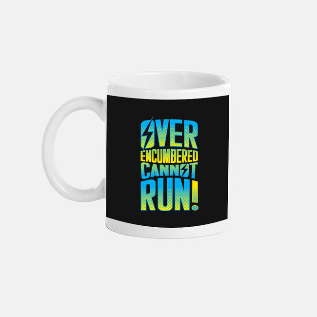 Overencumbered Cannot Run-None-Mug-Drinkware-rocketman_art