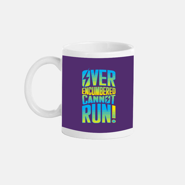 Overencumbered Cannot Run-None-Mug-Drinkware-rocketman_art