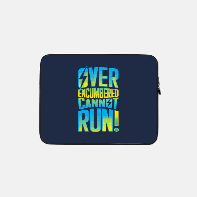 Overencumbered Cannot Run-None-Zippered-Laptop Sleeve-rocketman_art