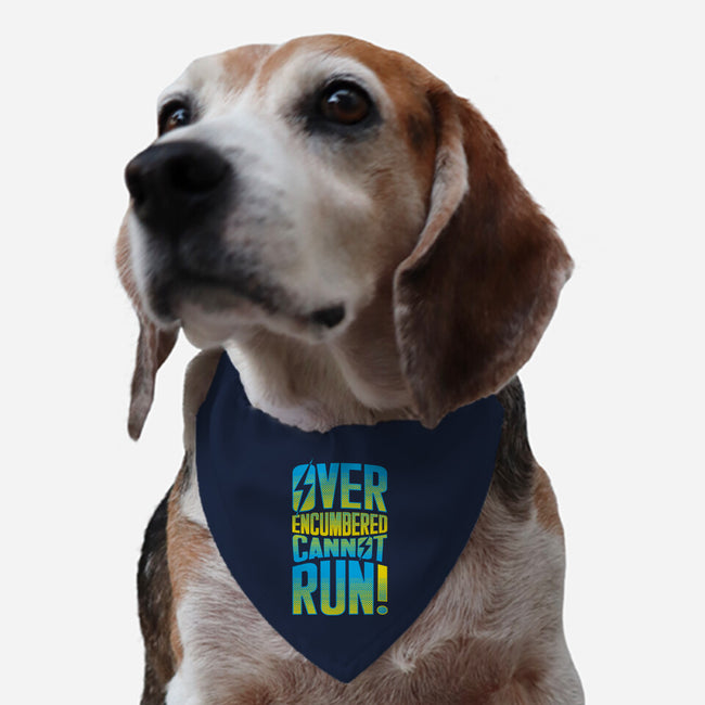Overencumbered Cannot Run-Dog-Adjustable-Pet Collar-rocketman_art