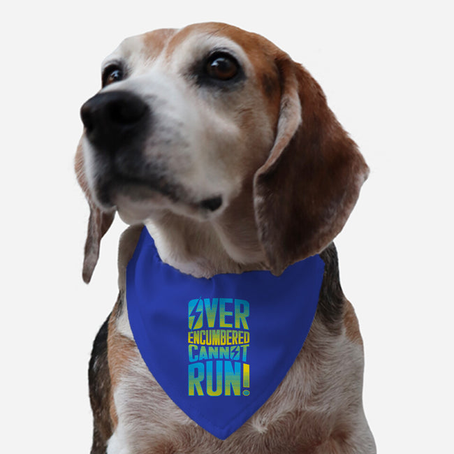 Overencumbered Cannot Run-Dog-Adjustable-Pet Collar-rocketman_art