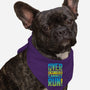 Overencumbered Cannot Run-Dog-Bandana-Pet Collar-rocketman_art