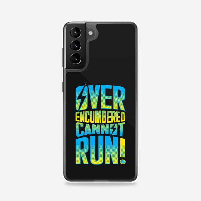 Overencumbered Cannot Run-Samsung-Snap-Phone Case-rocketman_art