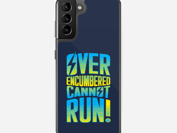 Overencumbered Cannot Run